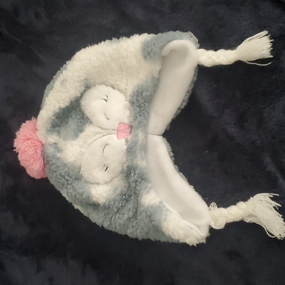Girls Owl Hat - Picture 1 of 2